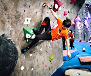 Kids can climb the walls at the Cliffs in Valhalla. Photo courtesy of the Cliffs