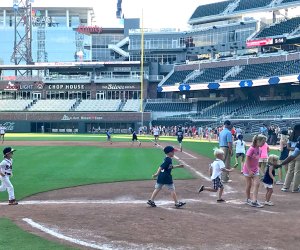 kids run the bases A Guide to Truist Park & The Battery Atlanta for Little Atlanta Braves Fans