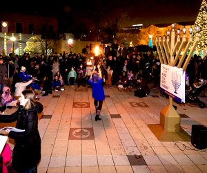 Chabad Intown's menorah lightings are inclusive celebrations for families. Photo courtesy Jacob Ross