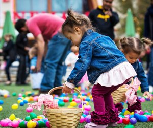 Grab a basket--it's time for the Hop-a-Long Easter Egg Hunt at Avalon in Alpharetta. Photo courtesy of Avalon