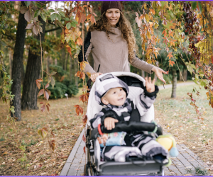 Spend some time outdoors with your little one with these stroller-friendly trails in Atlanta. Photo via Canva