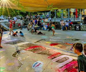 Duluth is hosting its colorful Chalk Art Festival on Saturday! Photo courtesy of the City of Duluth