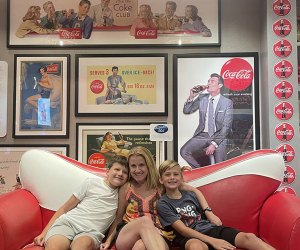 sitting on the American idol season 4 couch coca cola commercial memorabilia