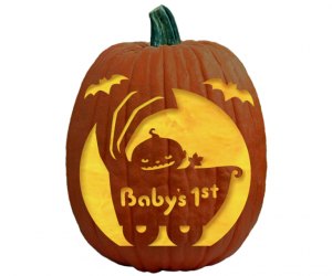 Pumpkin Carving Ideas and Stencils for Halloween: Baby's First Halloween