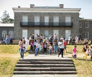 The Bartow Pell Mansion makes a picturesque backdrop for an Easter egg hunt. Photo courtesy of the event