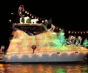 Christmas Boat Lane Parade photo courtesy of the Kemah Boardwalk