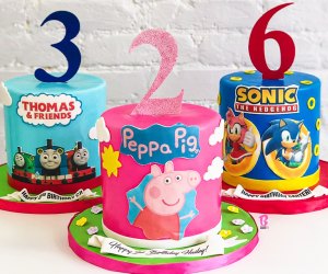 BCakeNY can customize a 6-inch round cake with your kid's favorite characters.