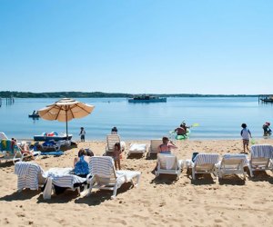Best Beach Towns for a Weekend Getaway near NYC: Lounge chairs ont the beach at Montauk