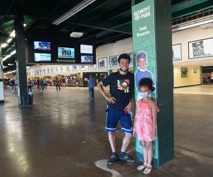 Belmont Park, NY: View under the grandstands