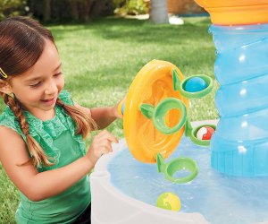 The Little Tikes Spiralin' Seas Waterpark Play Table brings hours of fun on a hot day. 