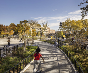 child running in Betsy head park