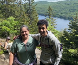 Bluebird Sunapee hiking trails and lake view