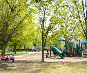 Kids will delight in Blumenfeld Family Park on Main Street all year round. Photo courtesy of the Town of North Hempstead