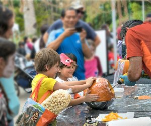 Learn from the pros at the LA Zoo's pumpkin carving stations. Photo by Jamie Pham