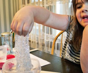 glitter slime is never boring for kids