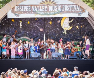 Midsummer festivals around New England and in Boston bring fun things to do this weekend with kids! Ossippee Valley Music Festival photo courtesy of J Strausser Visuals