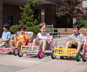 These kids are revved up for summer fun at Boston STEM camps! Photo courtesy of NORY 