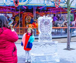 Snap amazing pics with the ice sculptures around Boston this New Year's. Photo courtesy of Boston Harbor Now