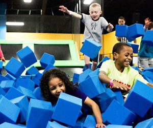 Bounce Trampoline Sports offers toddler time and open bounce sessions.