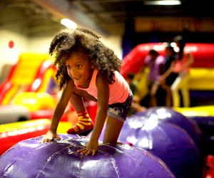 Games and inflatables are part of the fun at Bounce U!