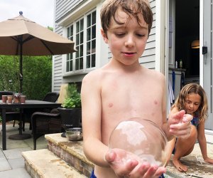 Make bubbles strong enough to catch and bounce in with fun science experiments for kids.