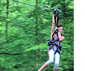 Boundless Adventures treetop zip line park in Berlin, MA