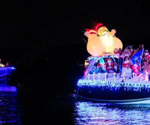 Light up the water during the Holiday Boat Parade in Boynton Beach! Official photo courtesy of the event