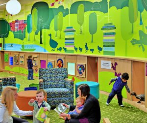 The Children's Room at the BPL Copley Square is an extra-special place to play (and browse books, of course). Photo courtesy of Arrowstreet