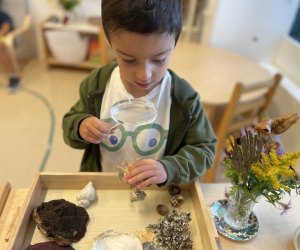 Battery Park Montessori students discover and interact with materials designed to encourage understanding and mastery. Photo courtesy of Battery Park Montessori