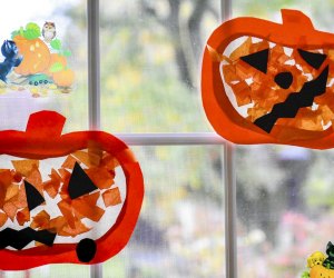 Kids can make Halloween window decorations for the whole neighborhood to enjoy! Photo by Briesha Bell, via Unsplash