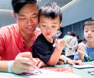 Attend a Broad Museum family weekend workshop. Photo courtesy of the museum
