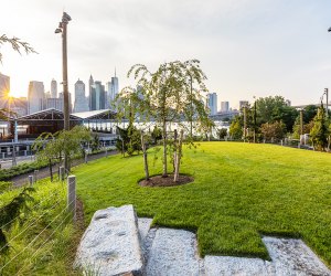 Three acres of new parkland debuted last week at Brooklyn Bridge Park's Pier 2 Uplands. 
