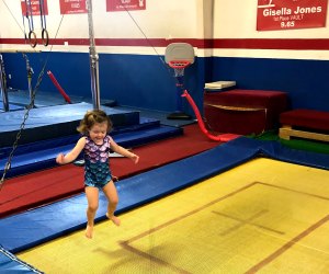 Young kids can enjoy fun equipment and classes at Brown's Gym Orbit Sports Academy.