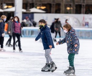 Visit Bryant Park Kid's Week for skate lessons + performances, take-away crafts, and  more. Photo by Angelito Jusay 