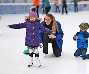 Bryant Park is home to the city's only FREE ice skating rink, plus plenty of other seasonal fun in the Bank of American Winter Village. Photo by Angelito Jusay