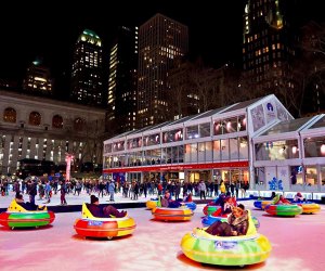 The bumper cars are back at Bryant Park's Winter Village. Photo by Jusay Angelito