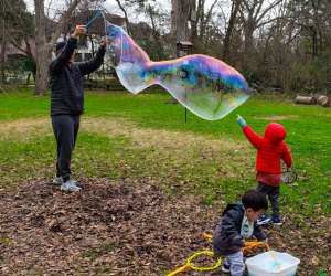Bubbles and More Play Day. Photo courtesy of the Nature Discovery Center