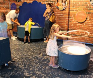 Just try to pull kids away from the bubbles in Science Playground . 