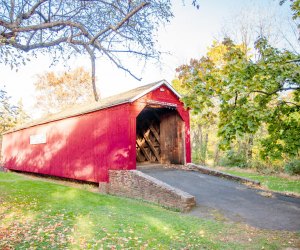 A covered bridge