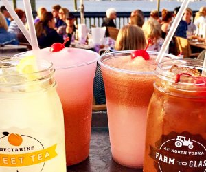 Adults can sip drinks by the ocean while kids can get fancy 
