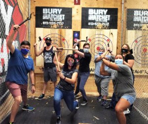 Test your marksmanship at Bury the Hatchet. Photo courtesy of Bury the Hatchet