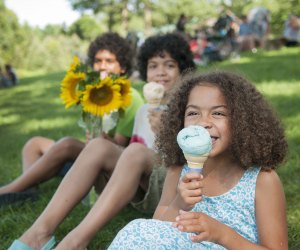 Connecticut Farms with Homemade Ice Cream and Fun Activities for Kids and Families Buttonwood Farm serves up ice cream and sunflowers. Photo courtesy of Visit CT