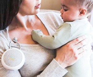 Soothe a crying baby with the ByeByeCryTM Baby Sound Machine