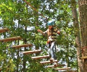 Every step matters at TreeTop Adventure & Ziplines at Callaway Gardens. Photo by Bill Leffler
