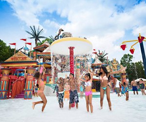 The outdoor water park at Camelback Resort in the Poconos is all about the kids.