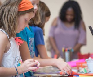 Experience art through hands-on activities during CAMH's monthly Open Studio. Photo courtesy of Contemporary Arts Museum Houston.