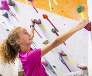 Have your kids climb the walls, literally. Photo courtesy of Philadelphia Rock Gym