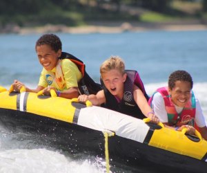 Water sports are a highlight of Camp Quinipet on Shelter Island . Photo courtesy of the camp