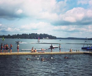 The all-boys Camp Awosting sits on Bantam Lake and offers 40+activities to enjoy daily. Photo courtesy of the camp