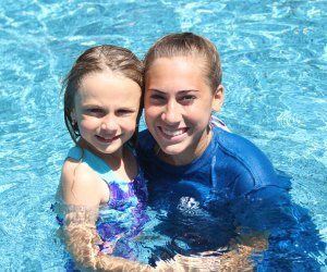 Campers take part in daily swim lessons at Camp Harbor.